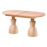 180 cm Oval Açılır Yemek Masası (8-10 Kişilik) Oscar - Ahşap Cilasız Ham