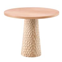 110 cm Yuvarlak Yemek Masası (4 Kişilik) Petek - Ahşap Cilasız Ham