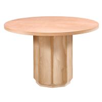 120 cm Yuvarlak Yemek Masası (4-6 Kişilik) Geniş Grand - Ahşap Cilasız Ham