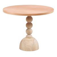 80 cm Yuvarlak Yemek Masası (2-4 Kişilik) Premıum - Ahşap Cilasız Ham