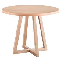 90 cm Yuvarlak Yemek Masası (2-4 Kişilik) New - Ahşap Cilasız Ham