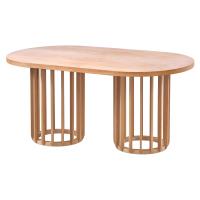 160 cm Oval Yemek Masası (4-6 Kişilik) Meridyen - Ahşap Cilasız Ham