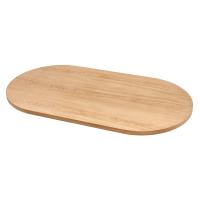 160x90 cm Oval Meşe Masa Tablası - Ahşap Cilasız Ham
