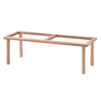 Bohem 130 cm Ahşap Puf Modeli Cilasız Ham