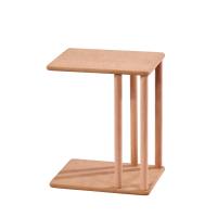Çubuk Mdf Tekerlekli Ahşap C Yan Sehpa Modeli Cilasız Ham