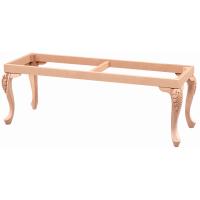 Lükens Oymalı 120 cm Ahşap Puf Modeli Cilasız Ham