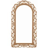 Lilyum Kubbeli 75x140 cm MDF Konsol Duvar Aynası Çerçevesi Cilasız Ham