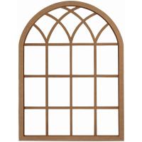 Kubbeli 90x120 cm MDF Konsol Duvar Aynası Çerçevesi Cilasız Ham
