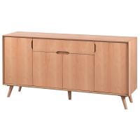 Retro 180 cm Ahşap Salon Konsolu Cilasız Ham