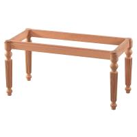 Mira 80 cm Ahşap Puf İskeleti Ham