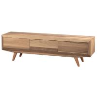 Poli Ceviz 180 cm Ahşap Salon TV Ünitesi Cilasız Ham