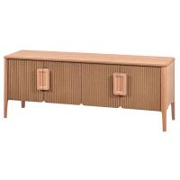 Soft 160 cm MDF Fitilli Ahşap Plazma Tv Ünitesi Ham