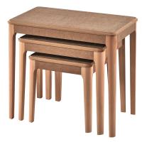 Soft Mdf Ahşap Zigon Sehpa Seti Cilasız Ham