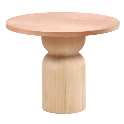 80 cm Yuvarlak Yemek Masası (2-4 Kişilik) Boğum - Ahşap Cilasız Ham