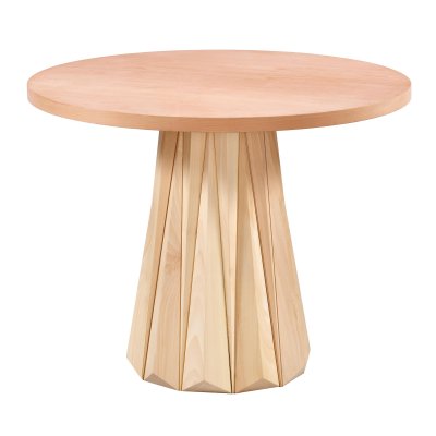 110 cm Yuvarlak Yemek Masası (4 Kişilik) Vega - Ahşap Cilasız Ham
