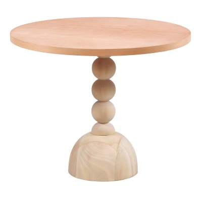 80 cm Yuvarlak Yemek Masası (2-4 Kişilik) Premıum - Ahşap Cilasız Ham