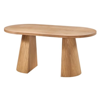 180 cm Oval Meşe Yemek Masası (6-8 Kişilik) İkiz - Ahşap Cilasız Ham