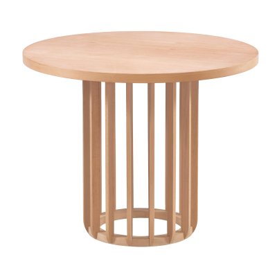 100 cm Yuvarlak Yemek Masası (4 Kişilik) Meridyen - Ahşap Cilasız Ham