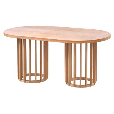 180 cm Oval Yemek Masası (6-8 Kişilik) Meridyen - Ahşap Cilasız Ham