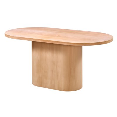 180 cm Oval Yemek Masası (6-8 Kişilik) Ufo - Ahşap Cilasız Ham