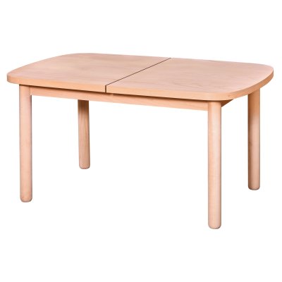 130 cm Dikdörtgen Açılır Yemek Masası (4-6 Kişilik) Abelya - Ahşap Cilasız Ham