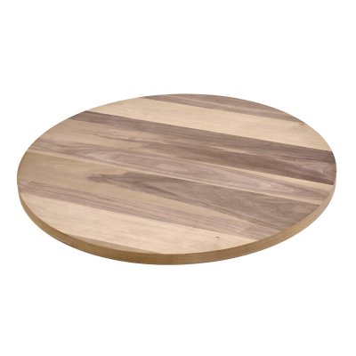 140 cm Yuvarlak Ceviz Masa Tablası - Ahşap Cilasız Ham