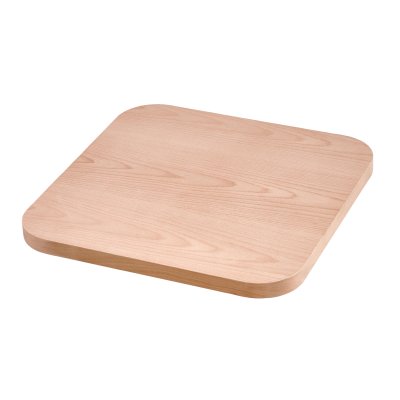 60 cm Kare Bistro Masa Tablası - Ahşap Cilasız Ham