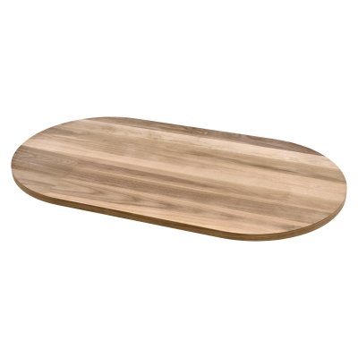 160x90 cm Oval Ceviz Masa Tablası - Ahşap Cilasız Ham