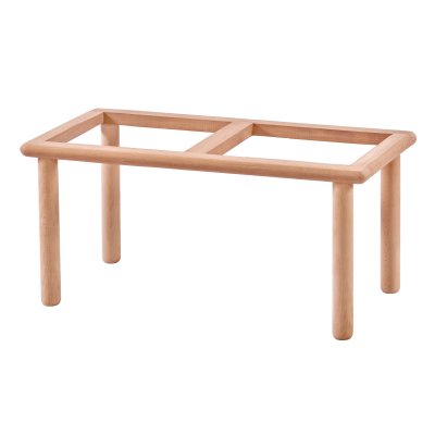 Bohem 90 cm Ahşap Puf Modeli Cilasız Ham