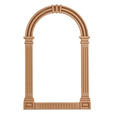 Ayasofya 73x120 cm MDF Konsol Duvar Aynası Çerçevesi Cilasız Ham