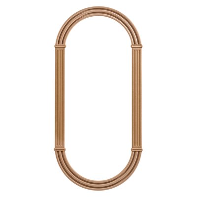 Efes 85x190 cm MDF Boy Aynası Çerçevesi Cilasız Ham