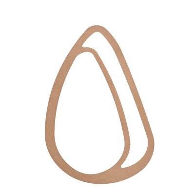 Asimetrik 73x106 cm MDF Konsol Duvar Aynası Çerçevesi Cilasız Ham