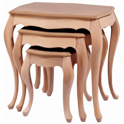 Milan Ahşap Ahşap Zigon Sehpa 3 Lü Ham Mdf