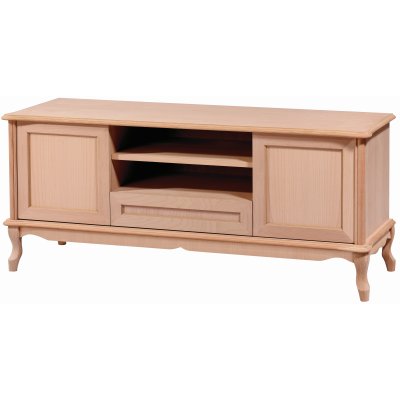 Lükens 120 cm Ahşap Salon TV Ünitesi Cilasız Ham