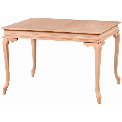 110 cm Dikdörtgen Lükens Yemek Masası (4-6 Kişilik) - Ahşap Cilasız Ham