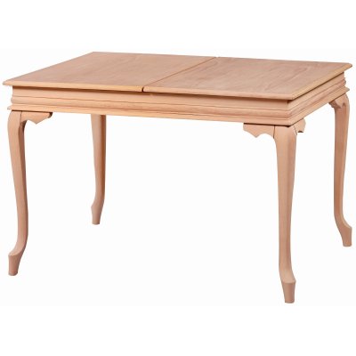 120 cm Dikdörtgen Açılır Yemek Masası (4-6 Kişilik) Lükens - Ahşap Cilasız Ham