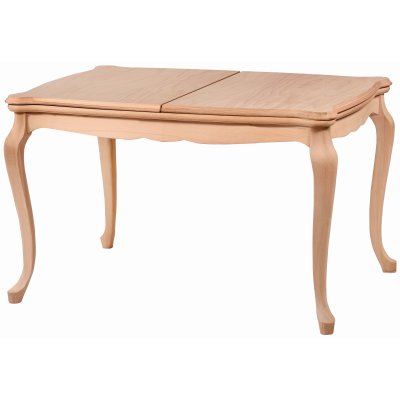 120 cm Dikdörtgen Açılır Yemek Masası (4-6 Kişilik) Yıldız - Ahşap Cilasız Ham