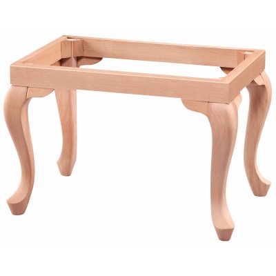 Lükens 60 cm Ahşap Puf Modeli Cilasız Ham