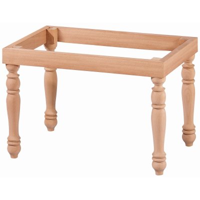 Tornalı 60 cm Ahşap Puf Modeli Cilasız Ham