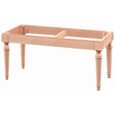 Tornalı Kasalı 90 cm Ahşap Puf Modeli Cilasız Ham