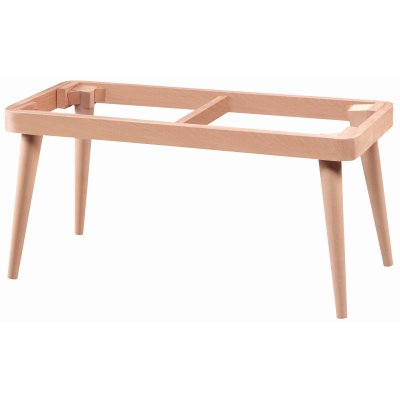 Retro 90 cm Ahşap Puf Modeli Cilasız Ham