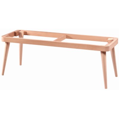 Retro 120 cm Ahşap Puf Modeli Cilasız Ham