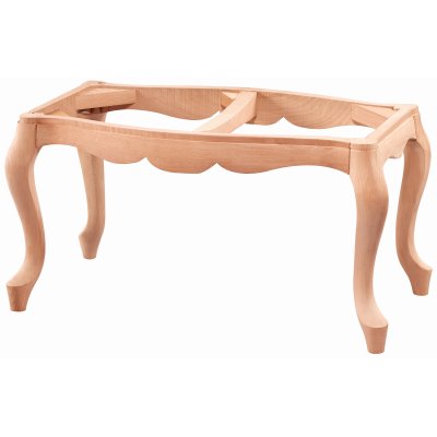 Kavisli 80 cm Ahşap Puf Modeli Cilasız Ham