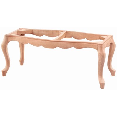 Kavisli 100 cm Ahşap Puf Modeli Cilasız Ham