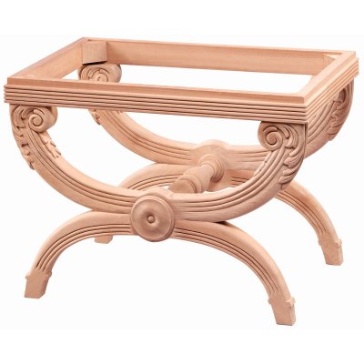 Fiyonk 65 cm Ahşap Puf Modeli Cilasız Ham