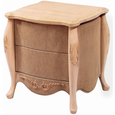 Oymalı Bombeli Komodin Ham Mdf