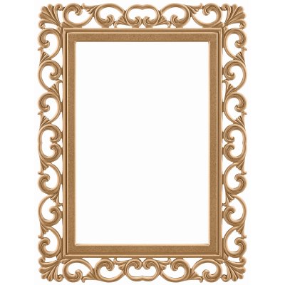 Lilyum 68x92 cm MDF Konsol Duvar Aynası Çerçevesi Cilasız Ham