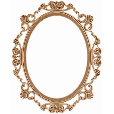 Şirin 79x100 cm MDF Konsol Duvar Aynası Çerçevesi Cilasız Ham