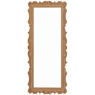Lale 68x160 cm MDF Boy Aynası Çerçevesi Cilasız Ham