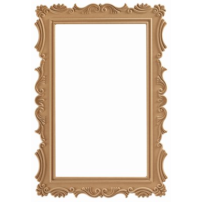 Lale 80x110 cm MDF Konsol Duvar Aynası Çerçevesi Cilasız Ham